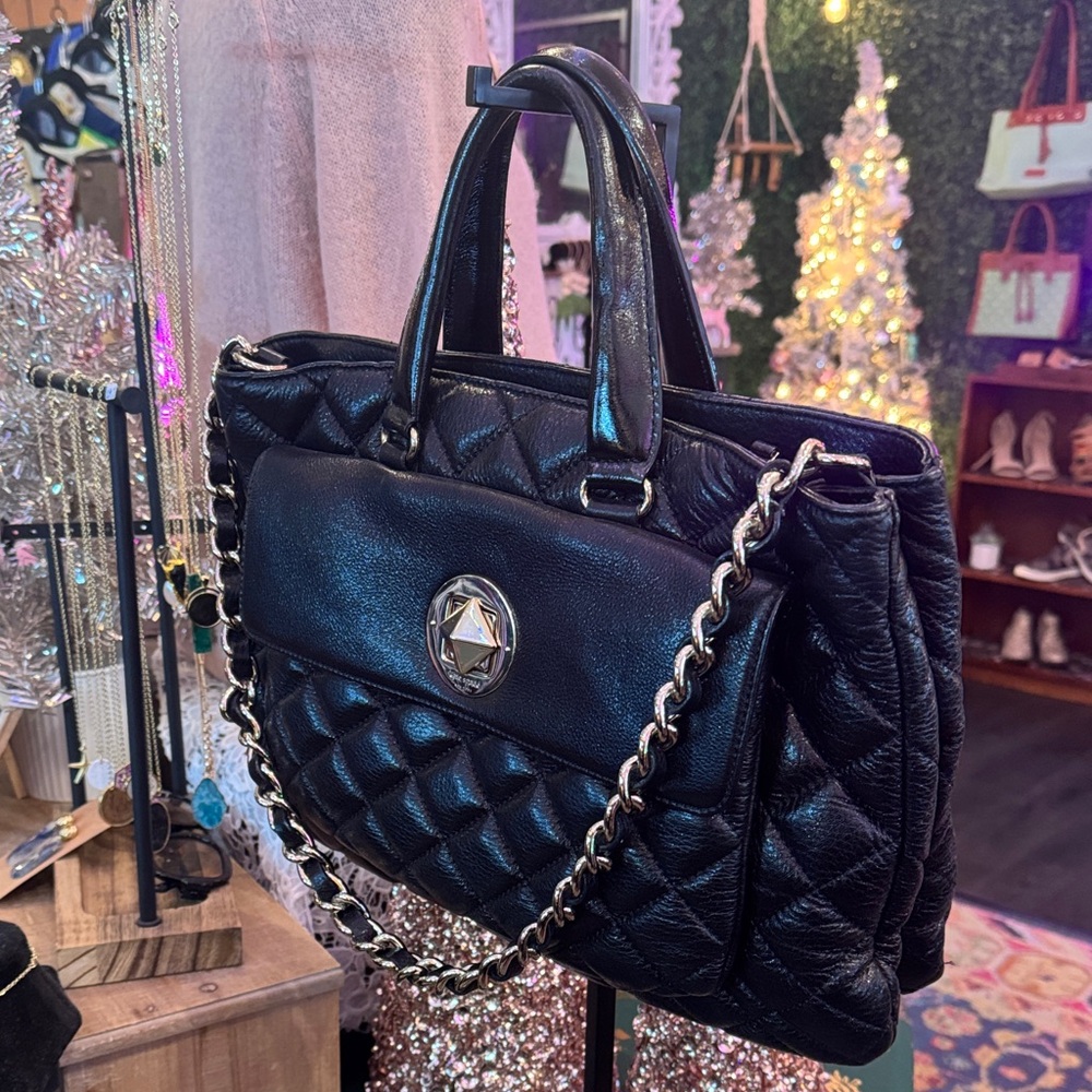 Kate Spade Black Quilted Shoulder Bag